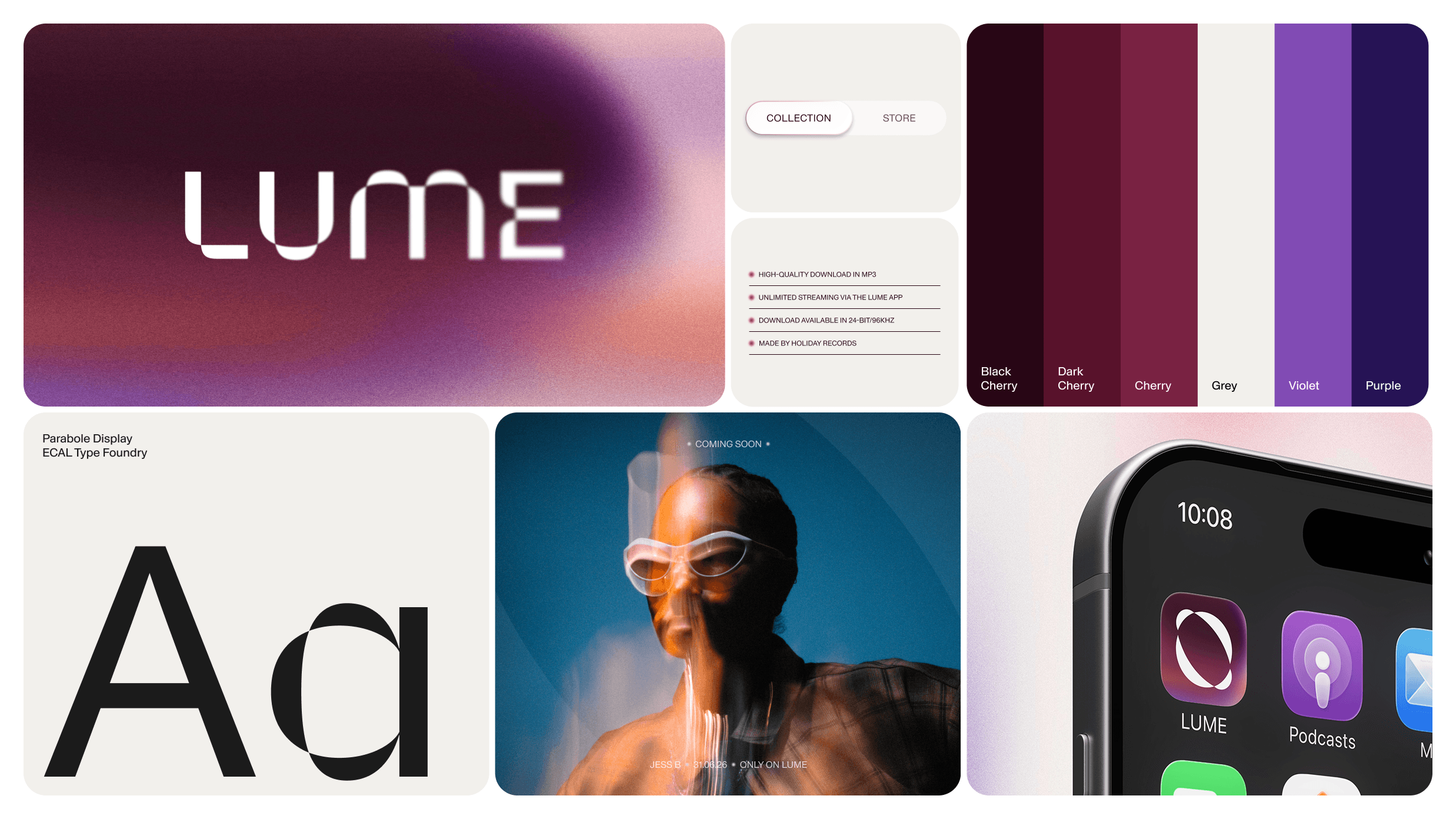 Lume brand board